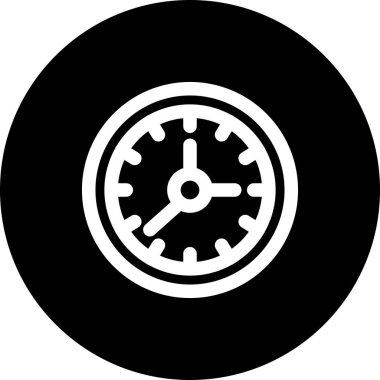 saat web simgesi vektör illüstrasyonu