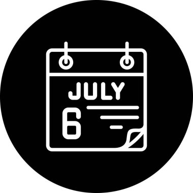 6 Temmuz Modern Düz Vektör Tasarımı