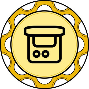 arşiv web simgesi vektör illüstrasyonu