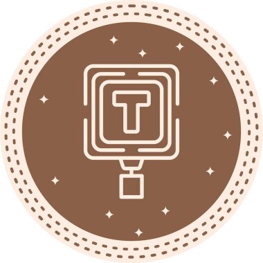 T Kesişim Biçimli Özel Vektör Tasarım Varlığı