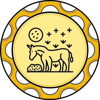 Eşek simgesi vektör illüstrasyon tasarımı