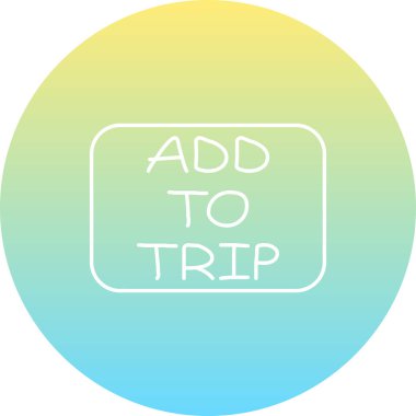 Trip web simgesi vektör illüstrasyonuna ekle