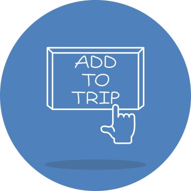 Trip web simgesi vektör illüstrasyonuna ekle