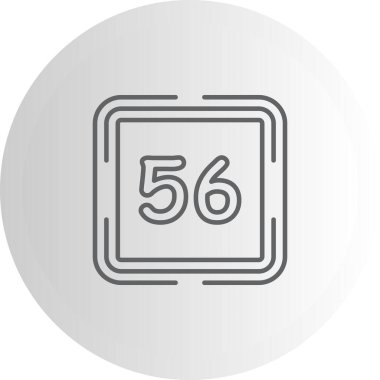 56 Web simgesi vektör illüstrasyonu