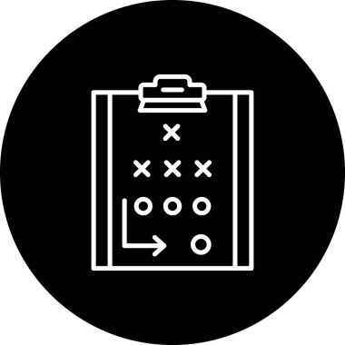 Strateji modern simgesinin vektör çizimi