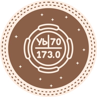 Ytterbium Kimyasal Element Basit Simge, Vektör