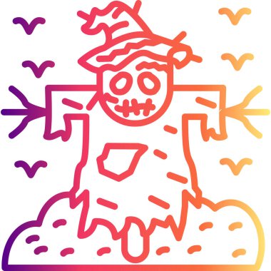 Korkuluk Yaratıcı Yüksek Çözünürlüklü Grafik Elementi