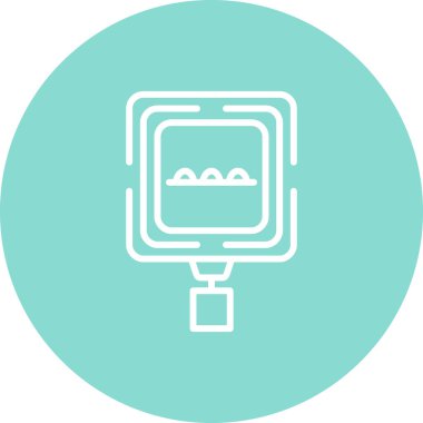 Hız Bump Web simgesi vektör illüstrasyonu