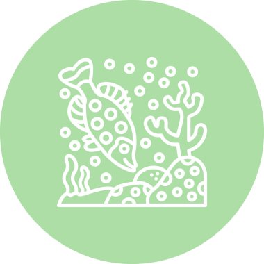 Beyaz Crappie ağ simgesi vektör illüstrasyonu