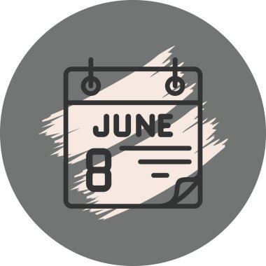 8 Haziran Yaratıcı Eşsiz Markalaştırma Vektörü Elemanı