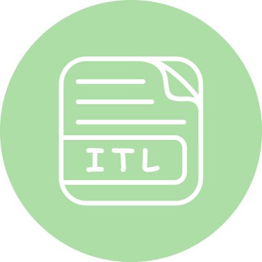 Yeşil Çember Özellikli Dosya Satırı simgesi tasarımı