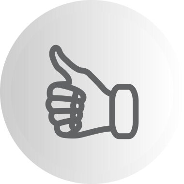 Beyaz Arkaplanda İzole Edilmiş Modern Satır Simgesi Başparmakları  