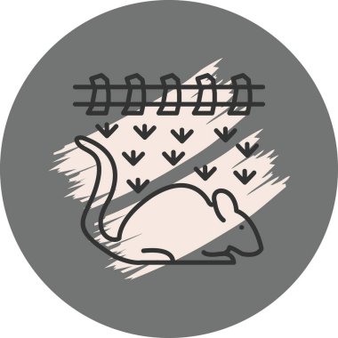 Fare simgesi vektör illüstrasyon tasarımı