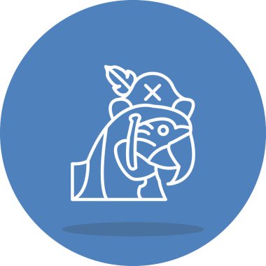 Şapka Simgesi Olan Korsan Papağan Kuşu