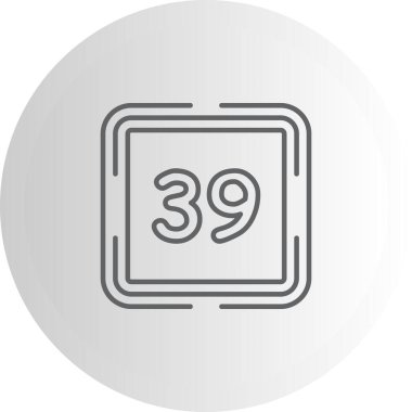 39 Web simgesi vektör illüstrasyonu