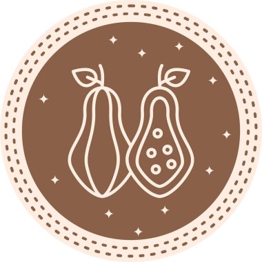 Papaya Ayırt İşlevsel Damgalama Grafiksel Elemanı