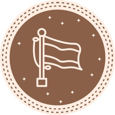 Flag Galapagos Adaları Asgari Yüksek Kalite Grafik Sembolü