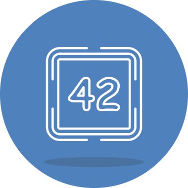 42 Web simgesi vektör illüstrasyonu