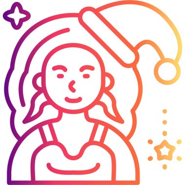 Genç Kadın Yaratıcı Yüksek Çözünürlüklü Grafik Elementi