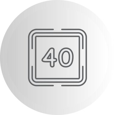 40 Web simgesi vektör illüstrasyonu