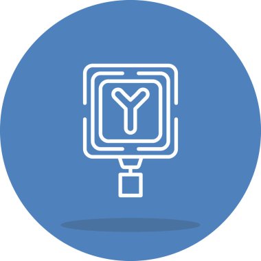 Y Kavşağı Dengeli Profesyonel Markalaşma Grafik Sembolü