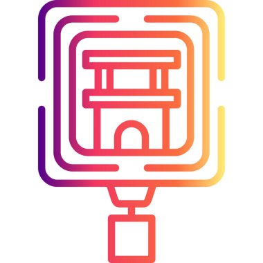 Tarihi Sitenin Yüksek Kaliteli Ölçeklenebilir Vektör İllüstrasyonu