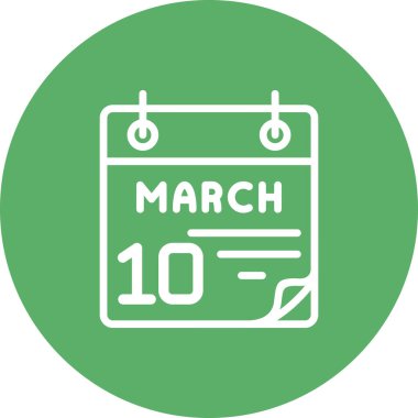 10 Mart Yüksek Kaliteli Modern Vektör Elemanı
