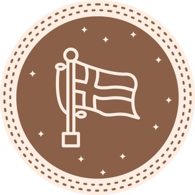 Bayrak Norveç Asgari Vektör Sanat Özelliği