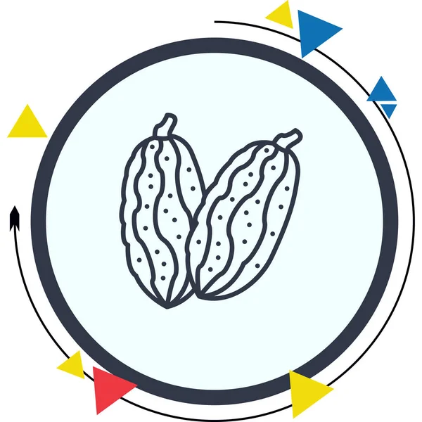 Acı Karpuz Yüksek Çözünürlük Minimum Vektör Tasarımı