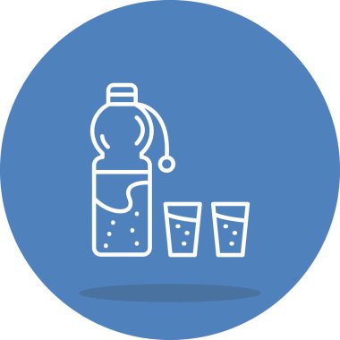 Bir Şişe Su Premium Yenilikçi Web Tasarım Varlığı