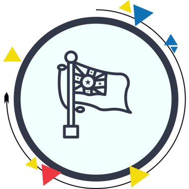 Flag Niue Modern Düz Tasarım Özelliği