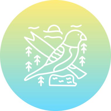 Göğüs simgesi basit düz illüstrasyon