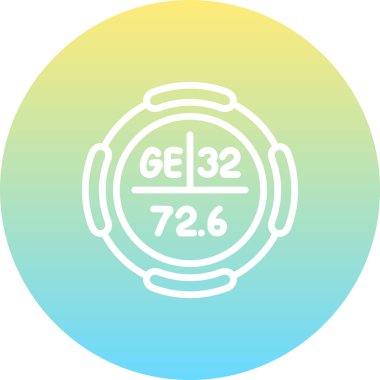 Germanium web simgesi vektör illüstrasyonu