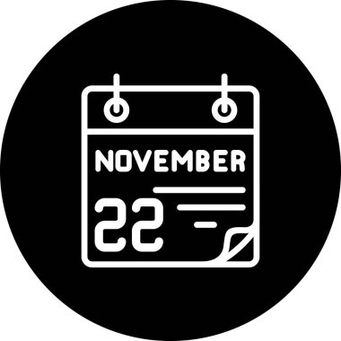 22 Kasım Yaratıcı Minimum Vektör Sanatı