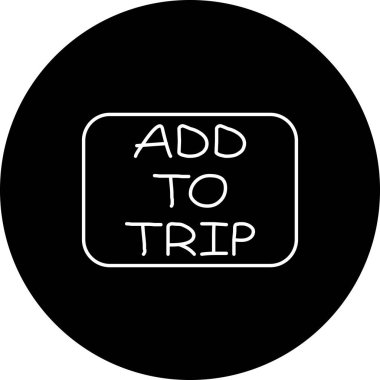 Trip web simgesi vektör illüstrasyonuna ekle