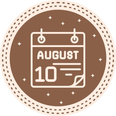 10 Ağustos Yenilikçi Düz Ürün Tasarım Sembolü