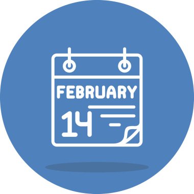 14 Şubat Dengeli Profesyonel Markalaşma Grafik Sembolü