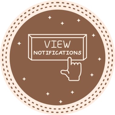 Bildirimleri Görüntüle Simge Tasarımı