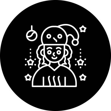 Kardan Adam Kostümü Minimum Dijital Grafik Sembolü