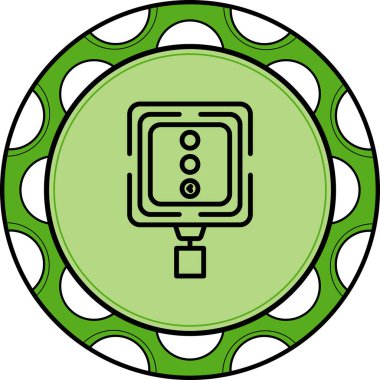 Sol Dön Sinyal Yüksek Kaliteli Modern Vektör Elementi