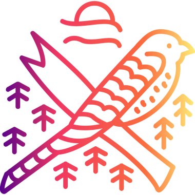 Barn Swallow ikon vektör illüstrasyon tasarımı