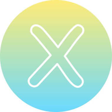 Küçük Harf X Farklı Profesyonel Yaratıcı Grafik Elementi