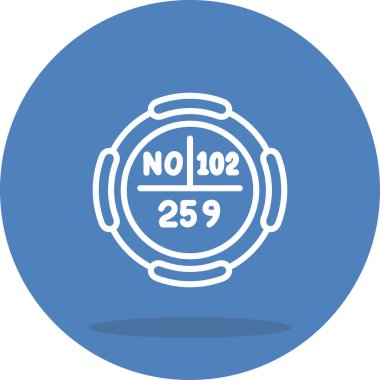 Nobelium sembolü, periyodik tablonun kimyasal elementi, vektör simgesi