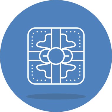 hediye kutusu web simgesi vektör illüstrasyonu