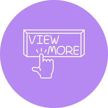 Daha fazla web simgesi vektör illüstrasyonunu göster