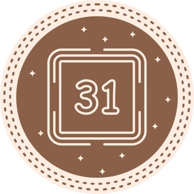 31 Web simgesi vektör illüstrasyonu