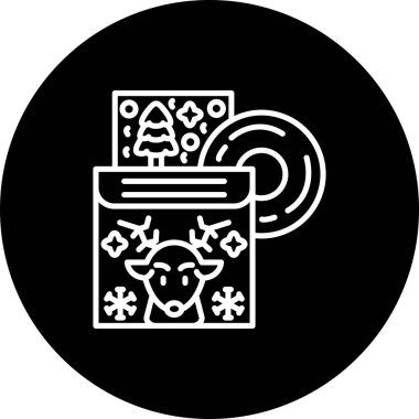 Müzik Albümü Web simgesi vektör çizimi