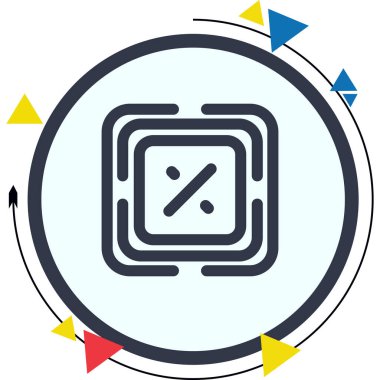 Percentage Elegant Minimal Digital Graphic Symbol