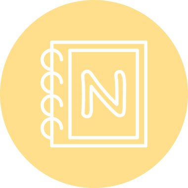 Capital Letter N Refined Elegant Modern Art Layout