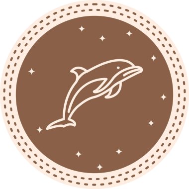 yunus web simgesi vektör illüstrasyonu